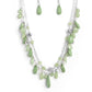 Flirty Flood - Green - Paparazzi Necklace Image