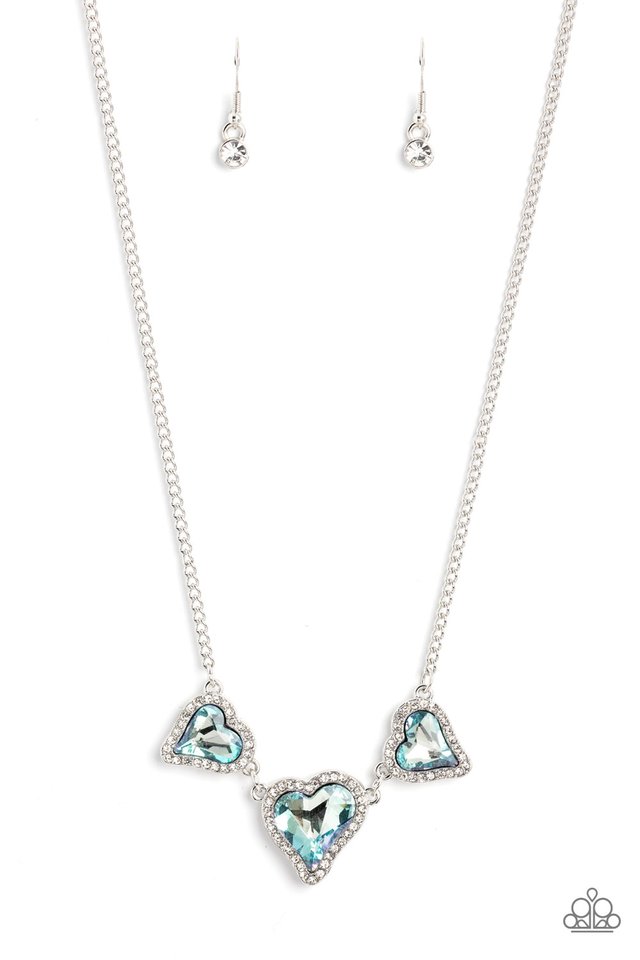 State of the HEART - Blue - Paparazzi Necklace Image