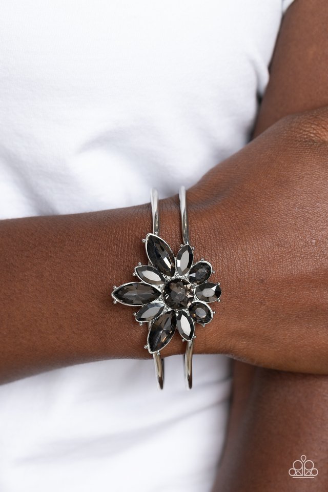 Chic Corsage - Silver - Paparazzi Bracelet Image