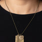 Sunshine Sight - Brass - Paparazzi Necklace Image