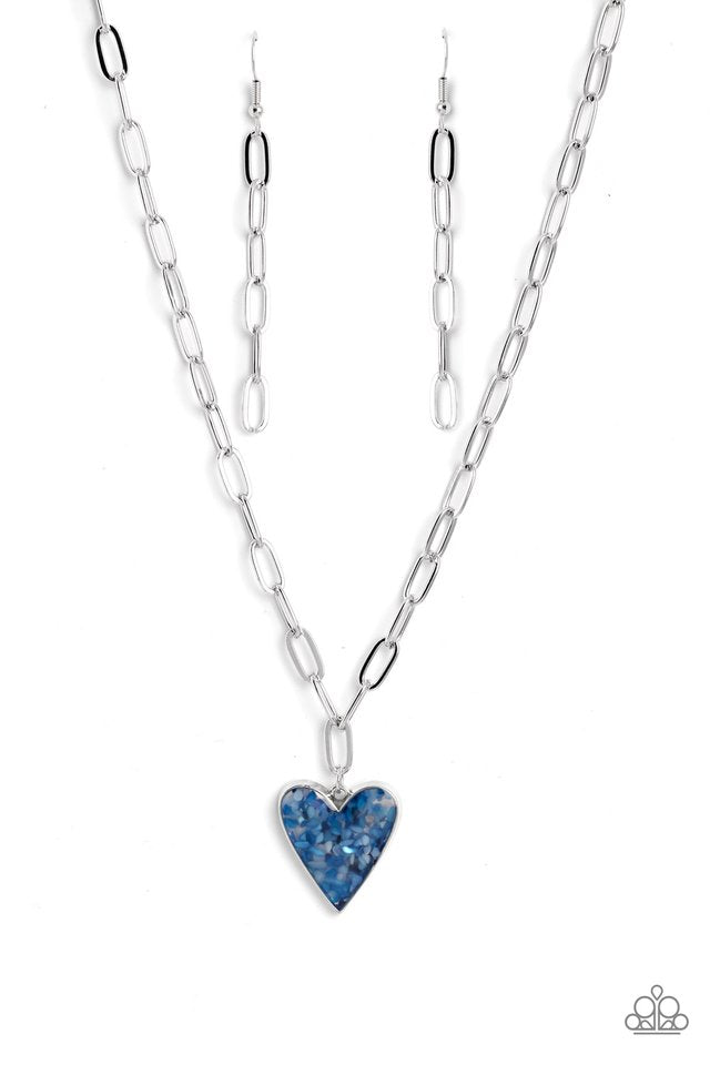 Kiss and SHELL - Blue - Paparazzi Necklace Image