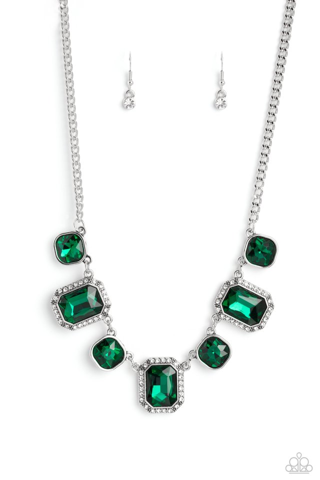 Paparazzi Necklace ~ Royal Rumble - Green Paparazzi Necklace ~ Royal Rumble - Green
