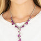 Paparazzi Necklace ~ Crystal Couture - Purple