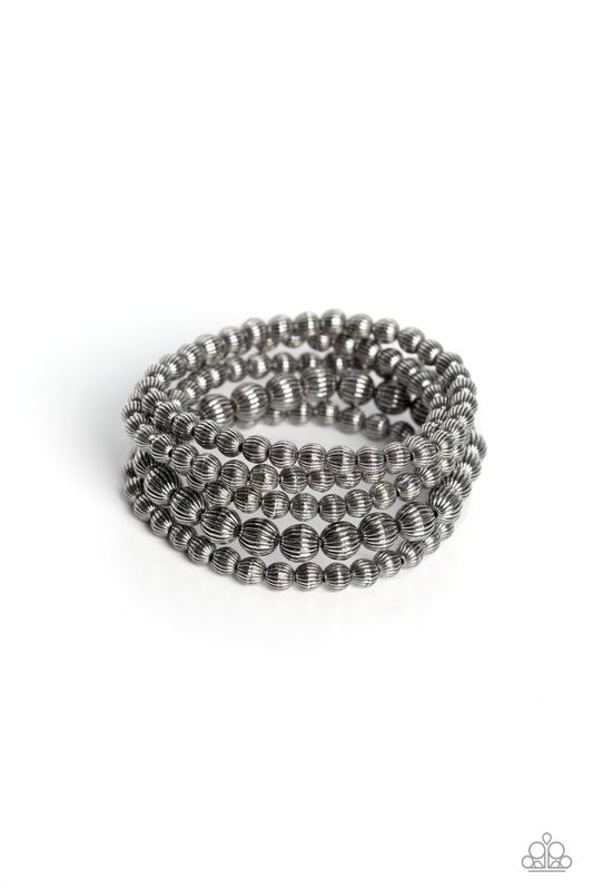 Sonoran Stripes - Silver - Paparazzi Bracelet Image