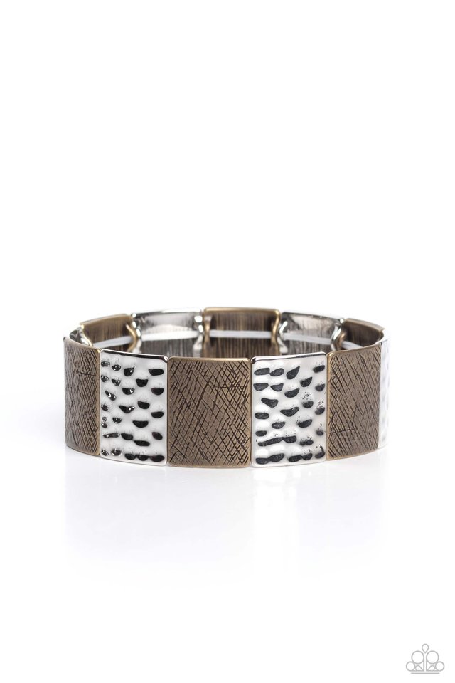 Textured Traveler - Multi - Paparazzi Bracelet Image