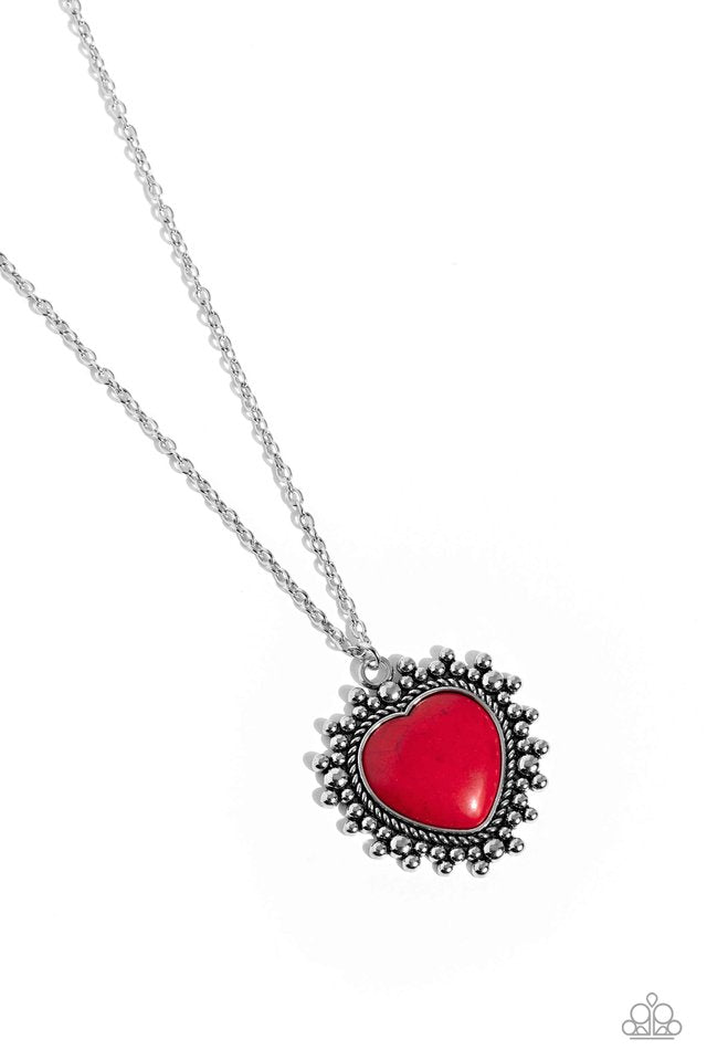 Southwestern Sentiment - Red - Paparazzi Necklace Image