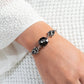 Twinkling Trio - Silver - Paparazzi Bracelet Image