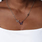 Cant BUTTERFLY Me Love - Purple - Paparazzi Necklace Image