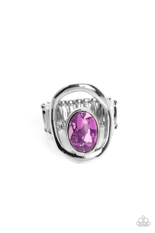 Marble Masterpiece - Purple - Paparazzi Ring Image
