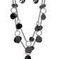 Hammered Horizons - Black - Paparazzi Necklace Image