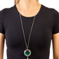 Tallahassee Tassel - Green - Paparazzi Necklace Image