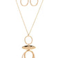 Oblong Obligato - Gold - Paparazzi Necklace Image