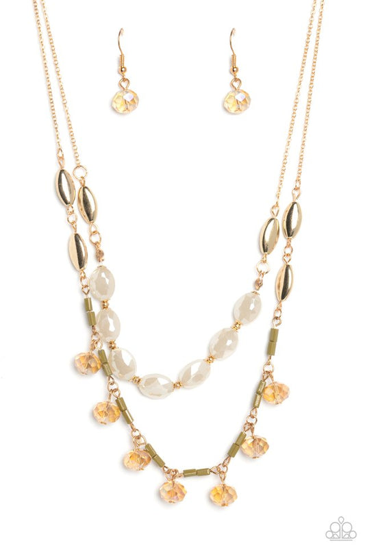 Sheen Season - Gold - Paparazzi Necklace Image