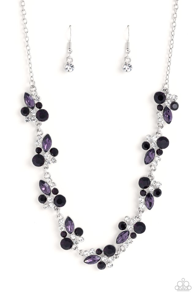 Swimming in Sparkles - Purple - Paparazzi Necklace Image