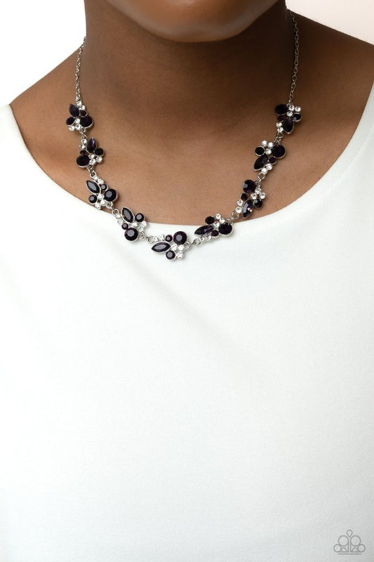 Swimming in Sparkles - Purple - Paparazzi Necklace Image