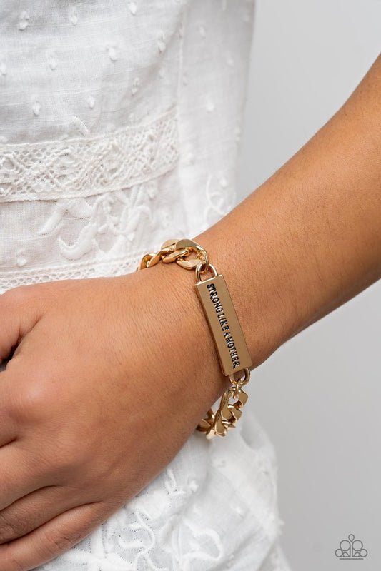 Mighty Matriarch - Gold - Paparazzi Bracelet Image