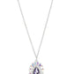 Over the TEARDROP - Purple - Paparazzi Necklace Image