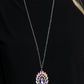 Over the TEARDROP - Purple - Paparazzi Necklace Image