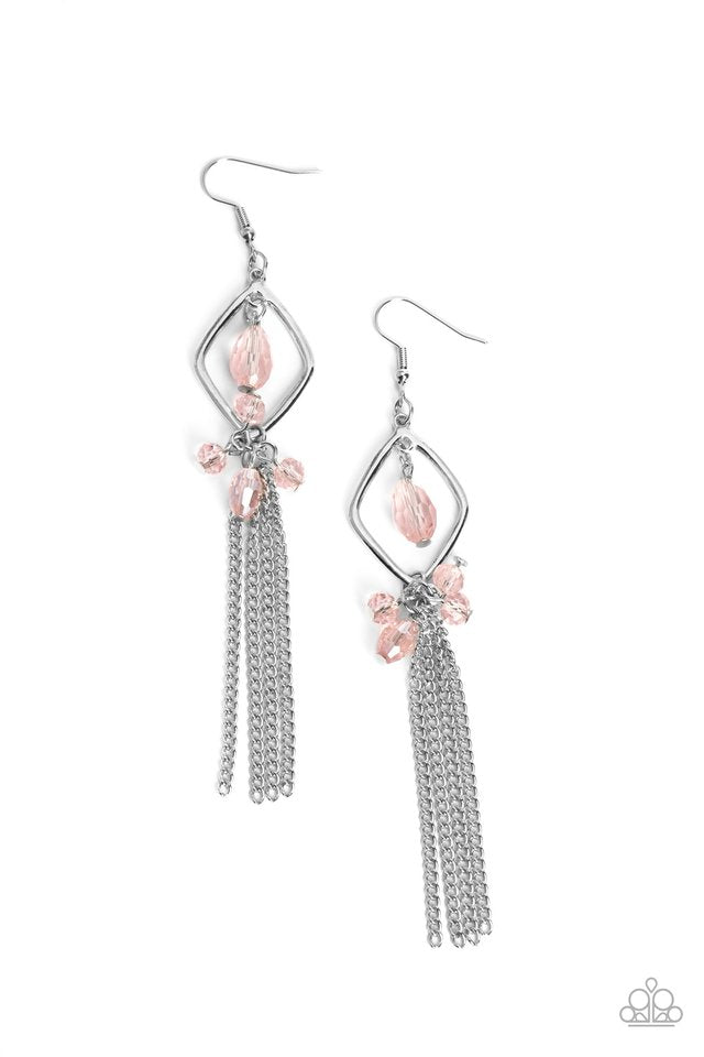 Effulgent Era - Pink - Paparazzi Earring Image