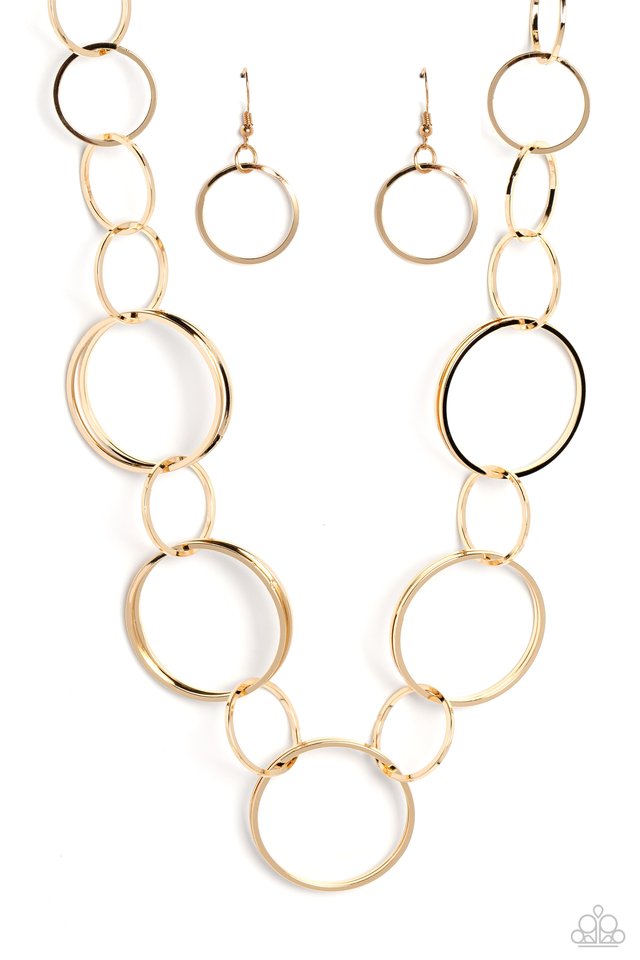 Paparazzi Necklace ~ Shimmering Symphony - Gold – Paparazzi