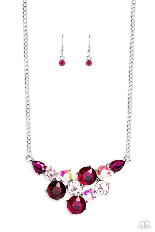 Round Royalty - Pink - Paparazzi Necklace Image