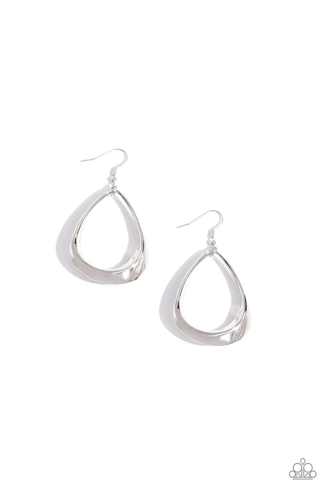 Subtle Solstice - Silver - Paparazzi Earring Image