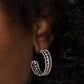 Dotted Darling - Silver - Paparazzi Earring Image