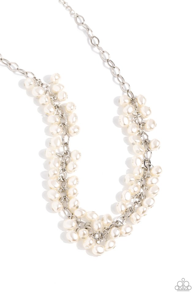 Paparazzi Necklace ~ Pearl Parlor - White – Paparazzi Jewelry | Online ...