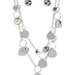 Hammered Horizons - Silver - Paparazzi Necklace Image