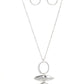 Oblong Obligato - Silver - Paparazzi Necklace Image