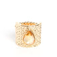 Singed Shape - Gold - Paparazzi Ring Image