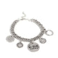 GLITTER and Grace - White - Paparazzi Bracelet Image