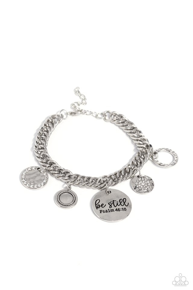 GLITTER and Grace - White - Paparazzi Bracelet Image