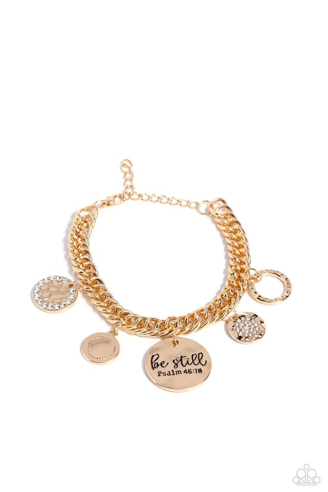 GLITTER and Grace - Gold - Paparazzi Bracelet Image