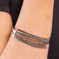 CURVED Lines - Silver - Paparazzi Bracelet Image