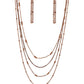 Studded Shimmer - Copper - Paparazzi Necklace Image