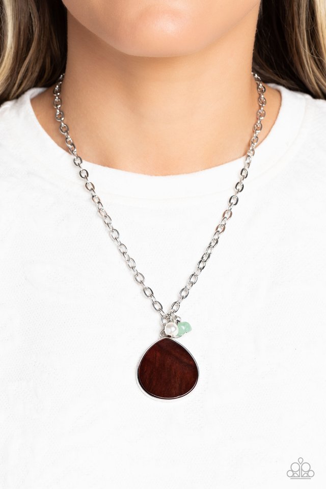 I Put A SHELL On You - Brown - Paparazzi Necklace Image