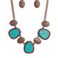 Badlands Border - Copper - Paparazzi Necklace Image