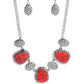 Badlands Border - Red - Paparazzi Necklace Image