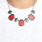 Badlands Border - Red - Paparazzi Necklace Image