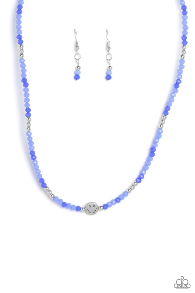 Beaming Bling - Blue - Paparazzi Necklace Image