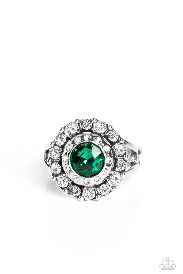 Twinkling Trance - Green - Paparazzi Ring Image