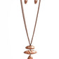 Monochromatic Model - Copper - Paparazzi Necklace Image