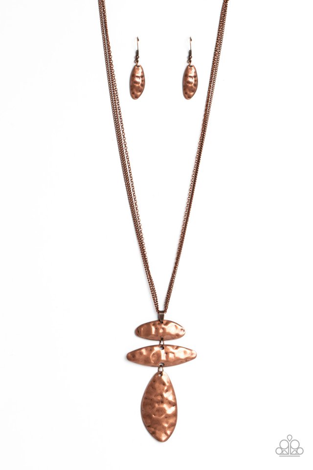 Monochromatic Model - Copper - Paparazzi Necklace Image