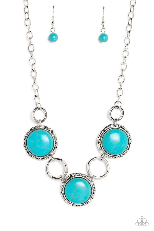 Saharan Scope - Blue - Paparazzi Necklace Image