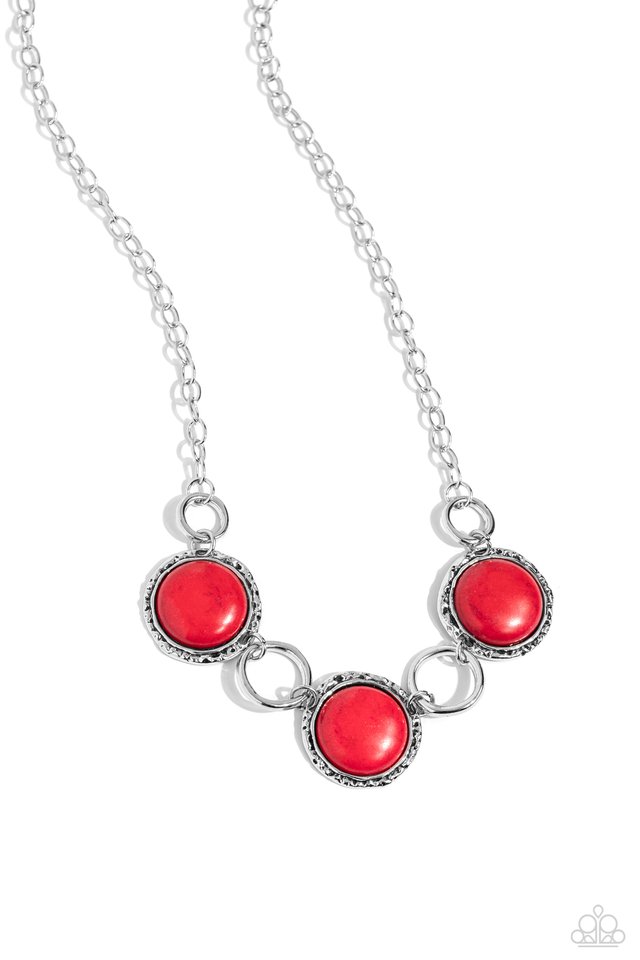 Saharan Scope - Red - Paparazzi Necklace Image