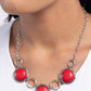 Saharan Scope - Red - Paparazzi Necklace Image