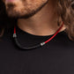 Corded Chivalry - Red - Paparazzi Necklace Image
