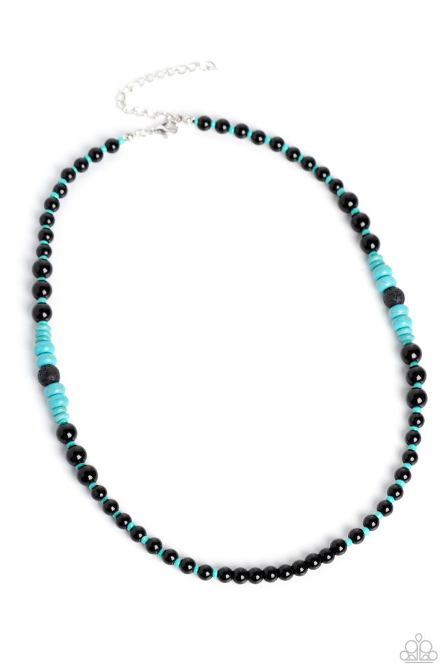 Legendary Lava - Blue - Paparazzi Necklace Image