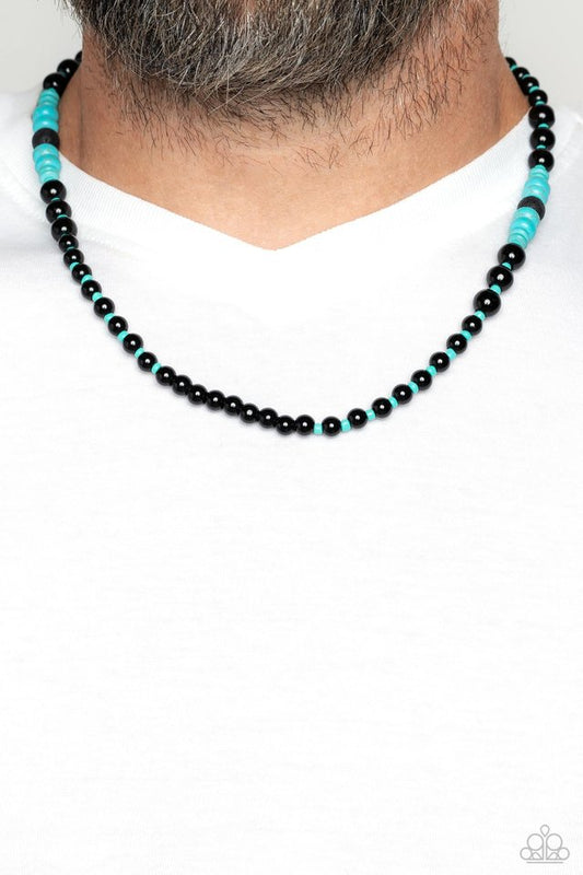 Legendary Lava - Blue - Paparazzi Necklace Image